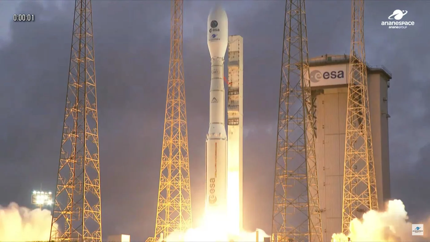 launch of the rocket from French Guiana