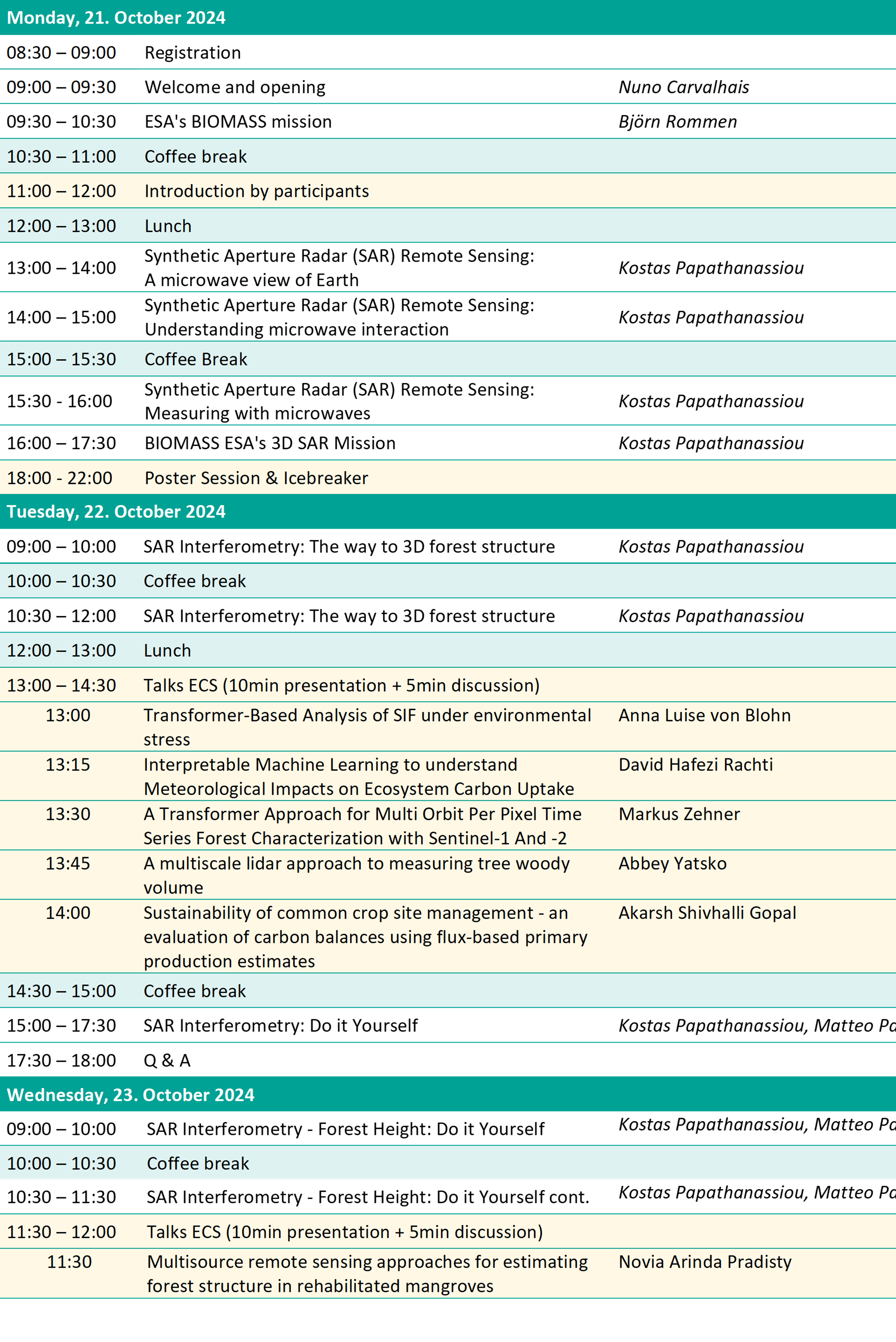 summer school eebiomass