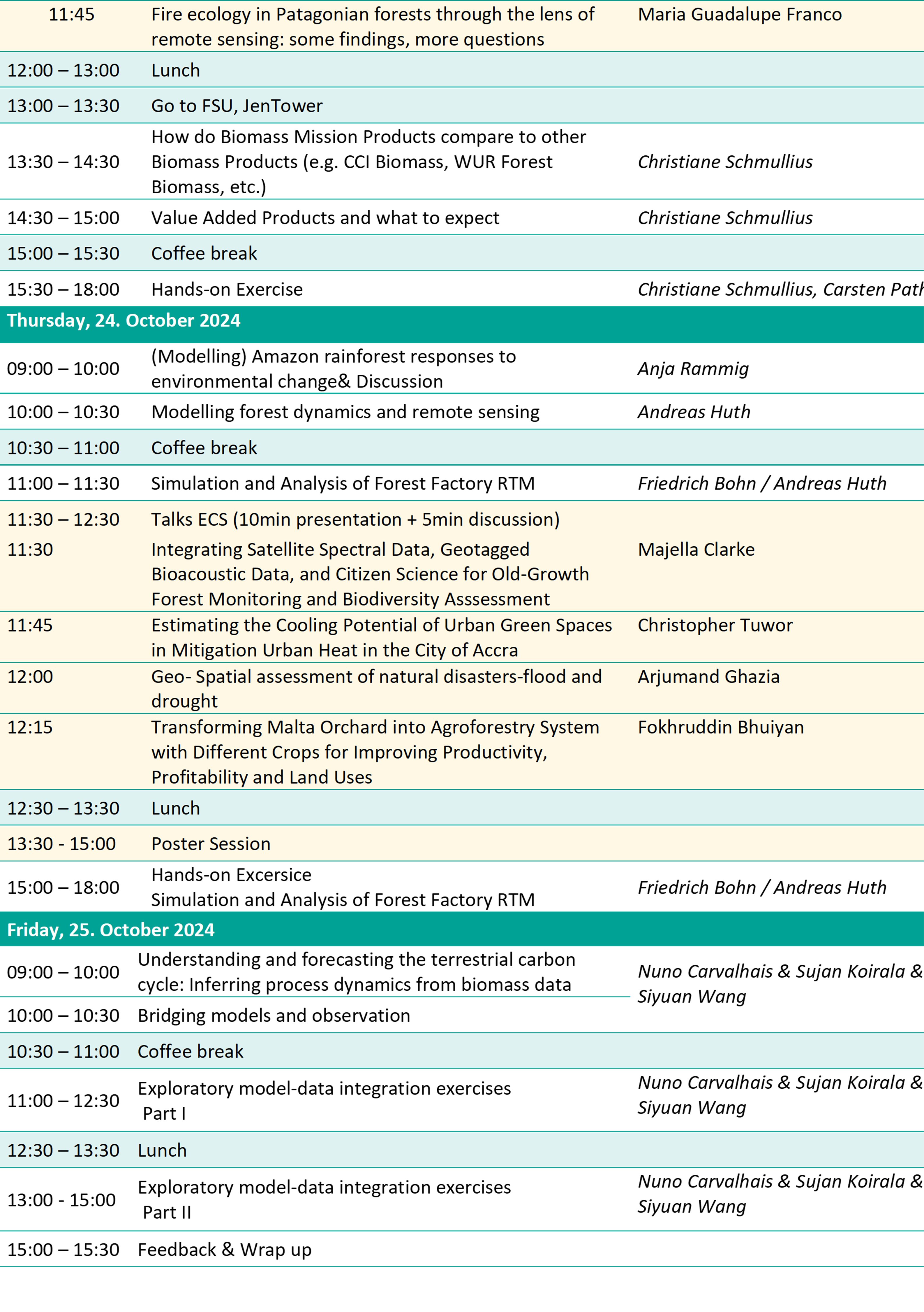 summer school eebiomass