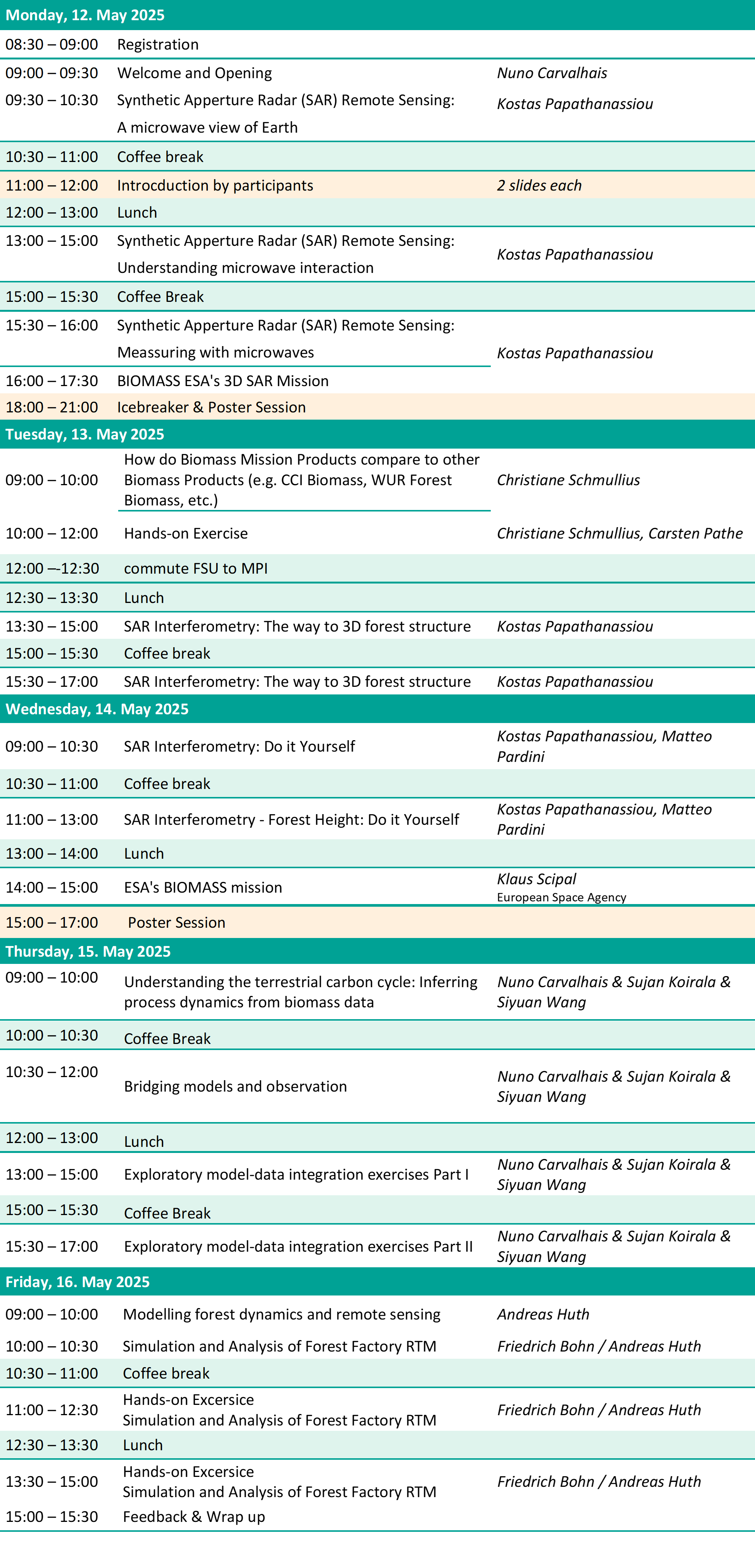 summer school eebiomass